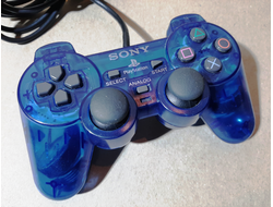 №007 "Ocean Blue" Оригинальный SONY Контроллер для PlayStation 2 PS2 DualShock 2