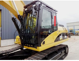 Стекло кузовное заднее левое (закаленное) для экскаватора гусеничного Caterpillar  320 DL/324 DL/325 DL/ 319 DLN/320 DLN/320 D/ 312 D2L/329 DL/336 DL  (арт.020)