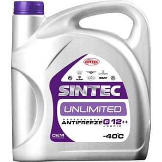 Антифриз Sintec Unlimited -40 C G12++ красно-фиолетовый 5 л.