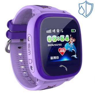 Детские часы Smart Baby Watch с GPS W9 - сиреневые