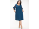 Нарядное платье трапециевидного силуэта арт. 5022 размеры 48-56  (цвет синий)