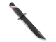 нож Ka-Bar 1214, чёрный, серрейтор, kydex