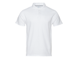 Рубашка поло мужская классик, белая, 185г, арт.04