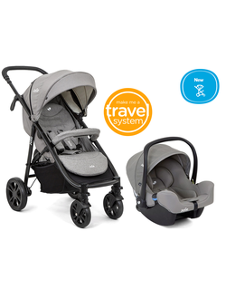 Joie Litetrax 4 DLX 2 в 1 прогулочная коляска + автокресло Joie I-Snug группа 0 +