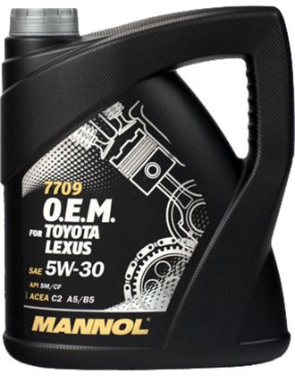 07973 Масло моторное Mannol 7709 О.Е.М. for Toyota Lexus  SAE 5W-30  4 л. синтетическое