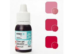 Краситель водорастворимый KREDA, Prime-gel 10 г, Красный