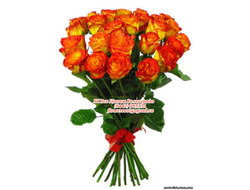 11 роз оранжевых букет