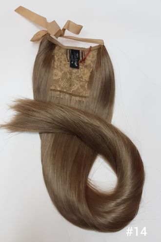 Шиньон-хвост на ленте из искусственных волос (прямой) 60см Тон № 14