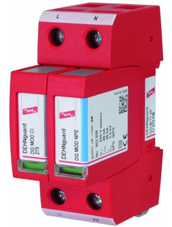 952171 УЗИП класса II со встроенным предохранителем DEHNguard M DG M TT 2P CI 275 для однофазных систем TN и TT