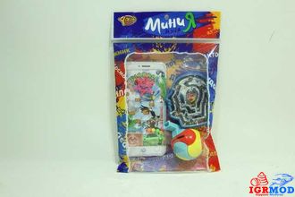 Игровой набор в пакете (игра с шариками + свисток) (YAKO Toys) арт. M6375Y