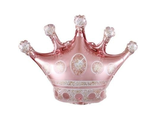 Шар с клапаном (16&#039;&#039;/41 см) Мини-фигура, Корона, 1 шт. Розовое золото