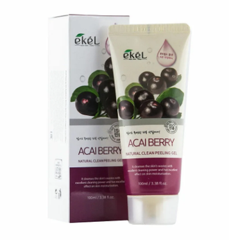 EKEL Пилинг- Скатка с экстрактом Ягод Асаи Natural Clean Peeling Gel  Acai Berry, 100 г. 653373