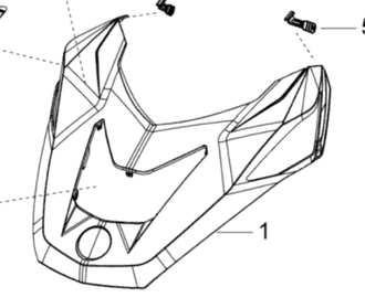 Капот оригинал BRP 517304585/517305521 для BRP LYNX/Ski-Doo