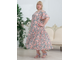 Летнее платье   БОЛЬШОГО размера Арт. 6009К  (Цвет светло-розовый) Размеры 62-90