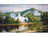 Алмазная картина (мозаика) &quot;Святогорский Успенский монастырь&quot; 40*50 см