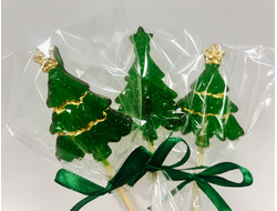 ЦВЕТНОЙ Леденец на палочке, 1 шт Елочка