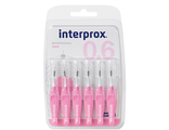 Ершики межзубные 0,6 мм, розовые Interprox, Dentaid, 6 шт.