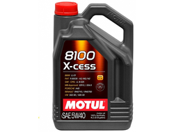 Масло моторное MOTUL 8100 X-cess 5W-40 4 л. 100% синт.- ACEA A3/B4-API SM/CF