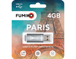 Флешка FUMIKO PARIS 4GB Silver USB 2.0