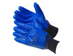 Масло-бензо и кислото-щелочестойкие перчатки с текстурированным ПВХ  Barrel 11(XXL)