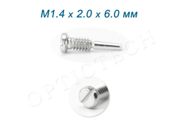 Винт М1.4*2.0*6.0 мм для флекса серебро (100шт)