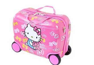 Детский чемодан на 4 колесах - Hello Kitty «Disney» / Хелло Китти «Дисней» - &quot;С бантиком&quot;