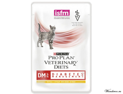 Purina DM пауч для кошек ветеринарная диета при Диабете курица 85 гр.