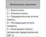 После прошивки ККТ под ФФД 1.05 изменится возможные значения способов оплаты в кассовом аппарате