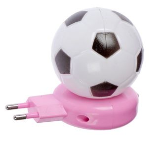 Ночник пластик от сети &quot;Футбольный мяч&quot; 8х5,5х5,5 см