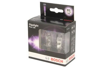 Лампа BOSCH Gigalight Plus 120% H1 12V 55W ком/кт 2 шт.