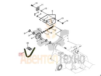 900018930 / 9206050 Цепь роликовая 1 1/4&quot; х 60 Ro