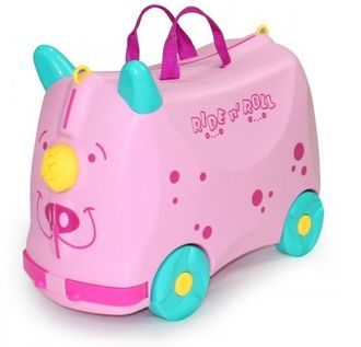 Детский чемодан-тележка на 4 колесах RIDE n ’ ROLL / Райд н&#039;  Ролл розовый