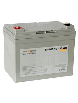 Аккумулятор мультигелевый LogicPower 33 Ач 12 Вольт AGM АКБ LPM-MG 12-33 AH