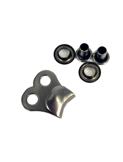 Крючок металлический TopSport О18 с заклепками для ремонта сноубордических ботинок