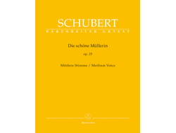 Schubert, Franz Die schöne Müllerin op.25 D795 für Gesang (mittel) und Klavier praktische Ausgabe