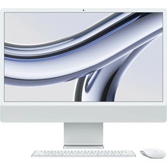 Apple iMac 24 2023 [Z19500023] (КЛАВ.РУС.ГРАВ.) Silver 24&quot; Retina 4.5K {Apple M3 8C CPU 8C GPU/16GB/512GB SSD/без переходника на EU арт.11007065}