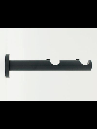 Прямой двухуровневый кронштейн для настенных карнизов. 19 мм