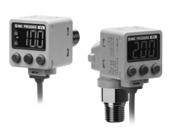 Датчик давления/вакуума с двухцветной цифровой индикацией ZSE80/ISE80