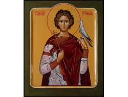 Трифон, Святой мученик. Рукописная икона.