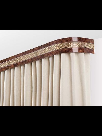 "Амулет", скругленный потолочный багет с широкой декоративной лентой, ЛеГранд