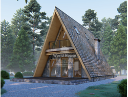 Треугольный дом - шалаш. Проект №152
