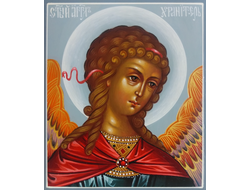 Ангел-Хранитель. Рукописная икона. 9х10,5см.