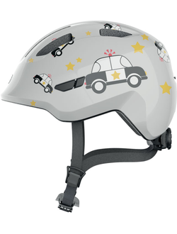 Шлем велосипедный ABUS Smiley 3.0 детский, серый с полицейской машиной