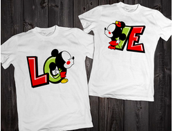Парные футболки "LOVE" 037