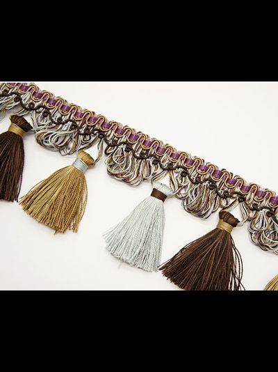 Арт. 4021  B-13 . Отделочная тесьма с кисточками для портьер