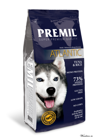 Premil ATLANTIC  Премил Атлантик корм гипоаллергенный для собак всех пород,  с тунцом и рисом 15 кг.