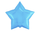 Шар (18&#039;&#039;/46 см) Звезда, Холодно-голубой, 1 шт.
