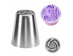 Наконечник Роза большая Пышная, 10 лепестков, диаметр вых. 22 мм, нижний диаметр 37 мм, высота 42 мм (ВХ 0018)