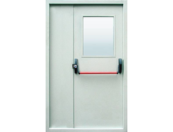 Дверь техническая двупольная с системой "Антипаника" 2100х1300