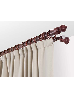 Деревянные недорогие карнизы"Классик" с комплектом креплений и крючками полностью готовые к монтажу.